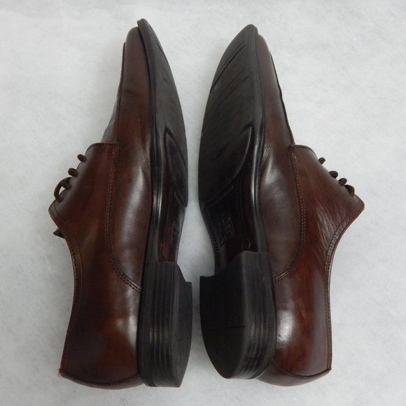 Giorgio Brutini Mens Brown Lace Up Leather Oxford Size 10M - Picture 7 of 10